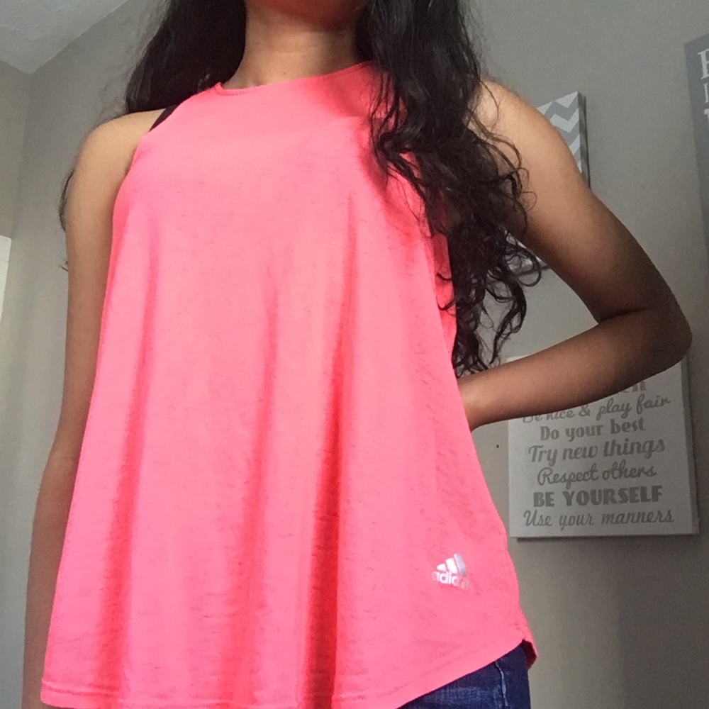 Adidas Orange Workout Top